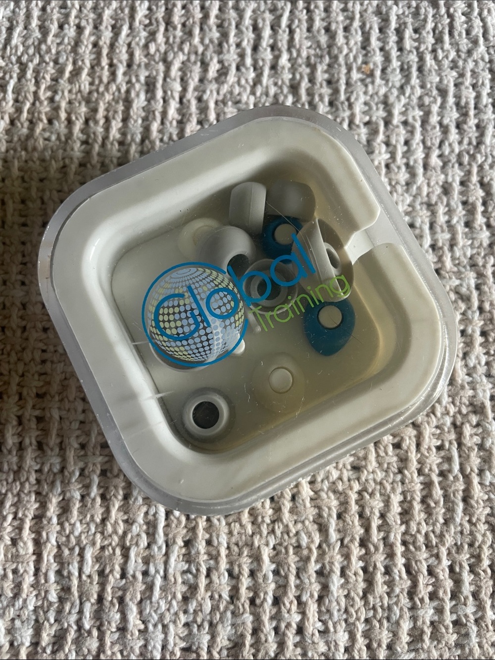 Global Trimming Replacement Earbud Tips - White Gray & Teal